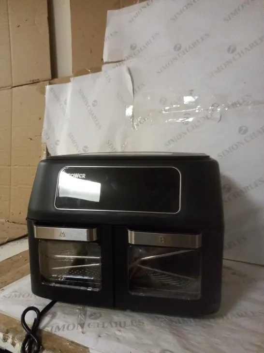 TOWER T17102, VORTX VIZION DUAL COMPARTMENT 11L AIR FRYER OVEN