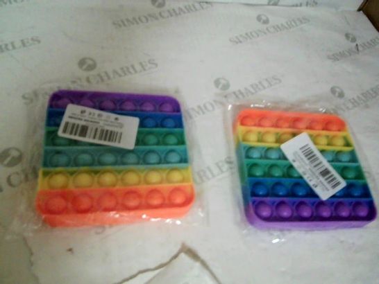 2 X RAINBOW POP FIDGET TOYS