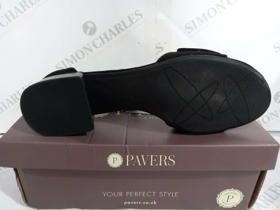 BOXED PAVERS OPEN TOE PLATFORM SHOES JANSP37007 - SIZE 7