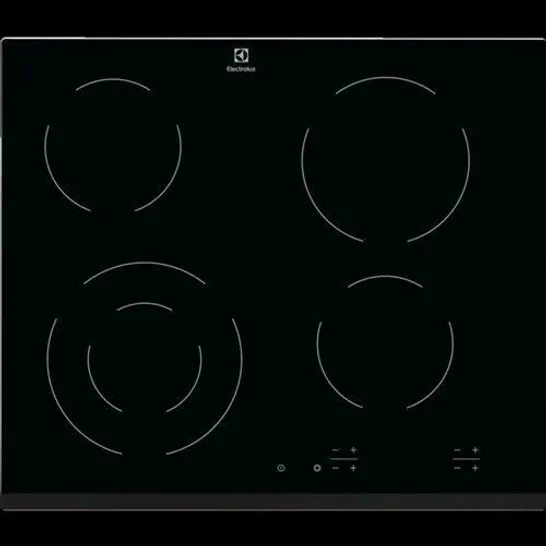 ELECTROLUX INTEGRATED 60CM 4 ZONE CERAMIC HOB MODEL EHF6241FOK RRP £359