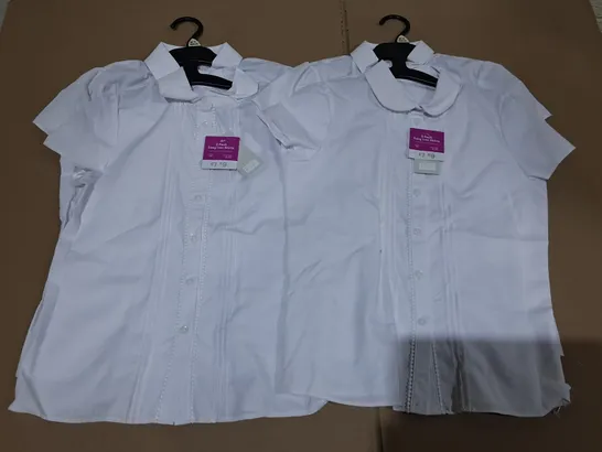 LOT OF APPROXIMATELY 120 WHITE EASY IRON 2-PACKS OF SHORT SLEEVE SHIRTS