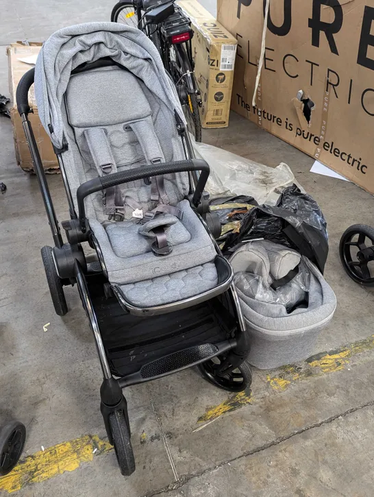 ICANDY PUSHCHAIR & CARRYCOT - LIGHT GREY