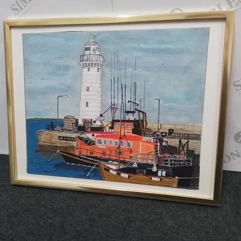 DONAGHDEE LIGHT HOUSE HARBOUR- SIGNED