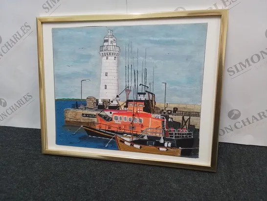 DONAGHDEE LIGHT HOUSE HARBOUR- SIGNED