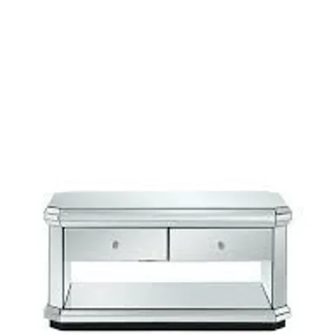 BOXED GRADE 1 MIRRORED PLINTH COFFEE TABLE (1 BOX)