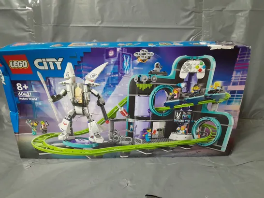 LEGO CITY ROBOT WORLD ROLLER-COASTER PARK TOY 60421 RRP £89.99