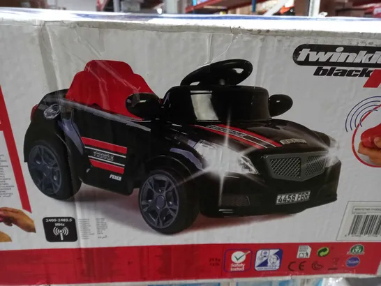 BOXED FEBER TWINKLE CAR 12V R/C - BLACK / COLLECTION ONLY 