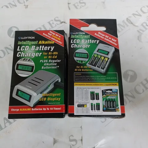 LOT OF 10 LLOYTRON INTELLIGENT LCD BATTERY CHARGERS