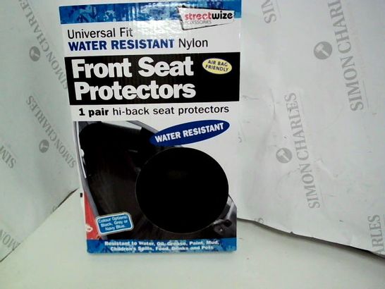 STREETWISE UNIVERSAL HI-BACK FRONT SEAT PROTECTORS - BLACK