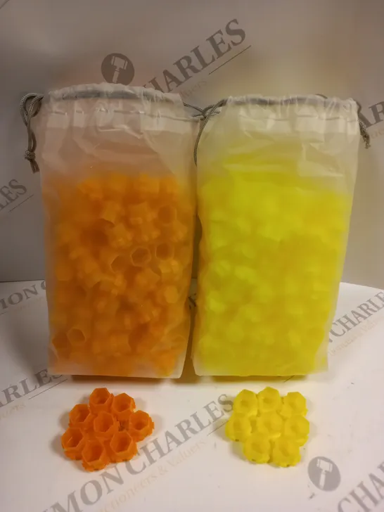 BOXED LINETION JOINABLE HONEYCOMB TATTOO INK CUPS (APPROXIMATELY 400)