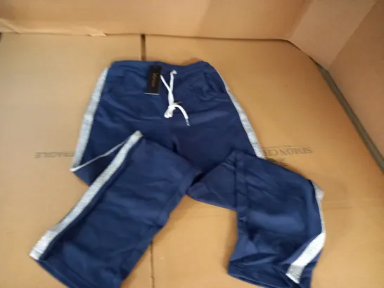 BRAND NEW KINTSUGI NAVY JOGGING BOTTOMS WITH SILVER SIDE SEAM AND POCKETS - 10