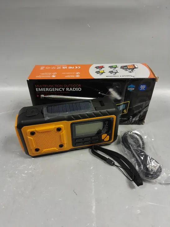 BOXED 376 OUTDOOR EMERGENCY RADIO 