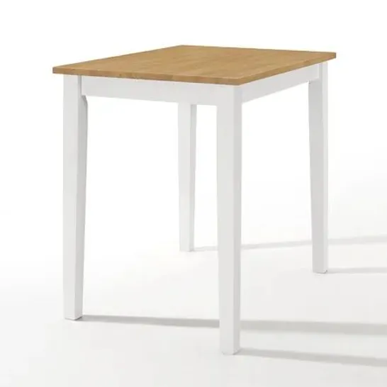 BOXED AHWAHNEE SMALL DINING TABLE IN LIGHT OAK/WHITE (1 BOX)