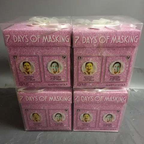 SKIN TREATS LOT OF 4 7 DAYS OF MASKING ADVENT CALENDER GIFT SET