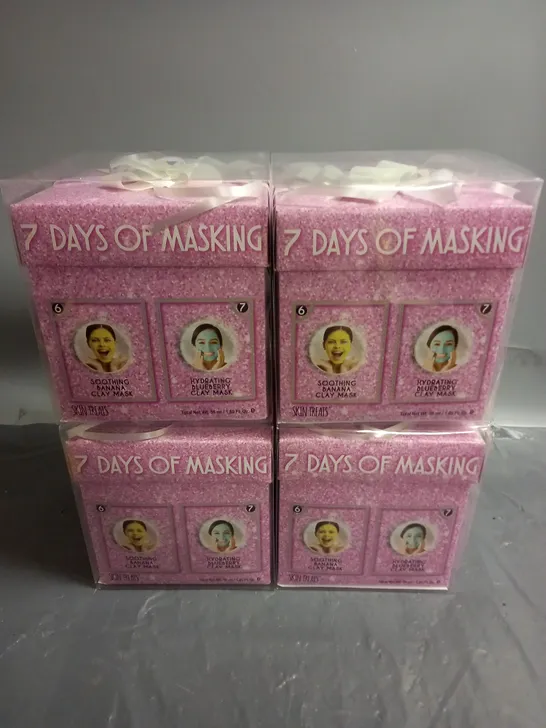 SKIN TREATS LOT OF 4 7 DAYS OF MASKING ADVENT CALENDER GIFT SET