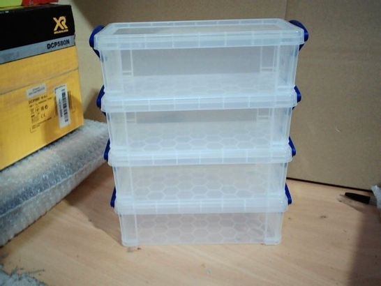 X6 REALLY USEFUL STORAGE BOX 0.9 LITRE CLEAR 