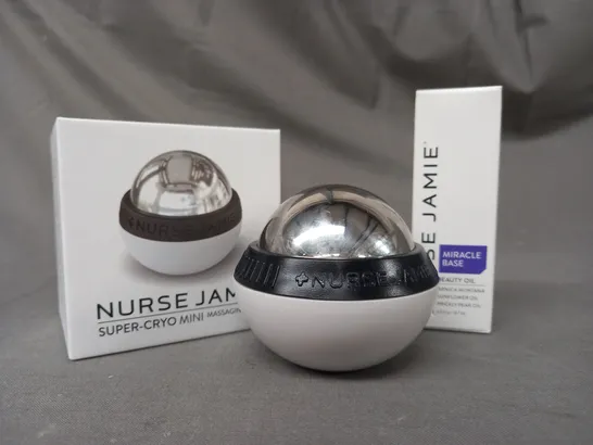 NURSE JAMIE SUPER-CRYO MINI MASSAGING ORB AND MIRACLE BASE BEAUTY OIL