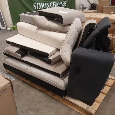 PALLET OF ASSORTED SOFA AND ARMCHAIR PARTS 