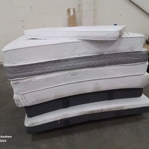 PALLET CONTAINING 7 MATTRESSES IN VARIOUS SIZES AND QUALITY