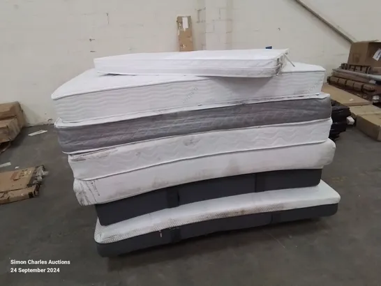 PALLET CONTAINING 7 MATTRESSES IN VARIOUS SIZES AND QUALITY