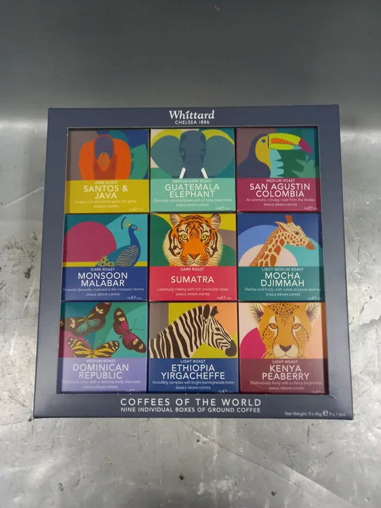 BOXED WHITTARD COFFEES OF THE WORLD GROUND COFFEE SELECTION 