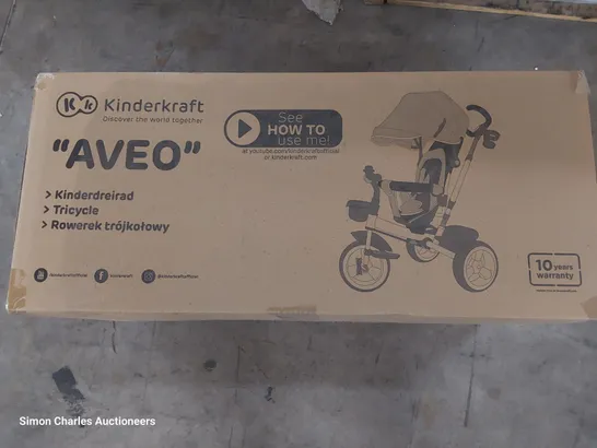 BOXED KINDERKRAFT AVEO CHILDS TRICYCLE