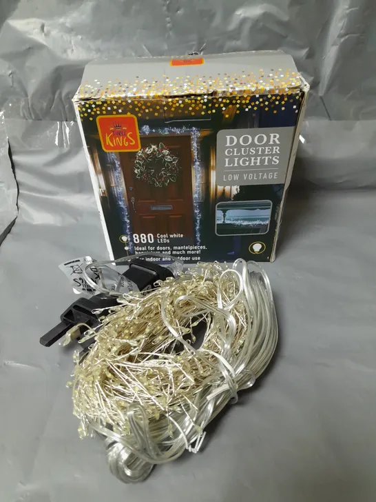 THREE KINGS DOOR BRIGHT WHITE OUTDOOR CHRISTMAS LIGHTS RRP £34.99