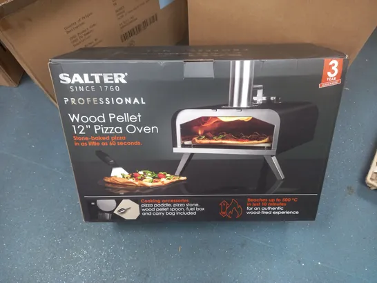 BOXED SALTER PROFESSIONAL WOOD PELLET 12" PIZZA OVEN 