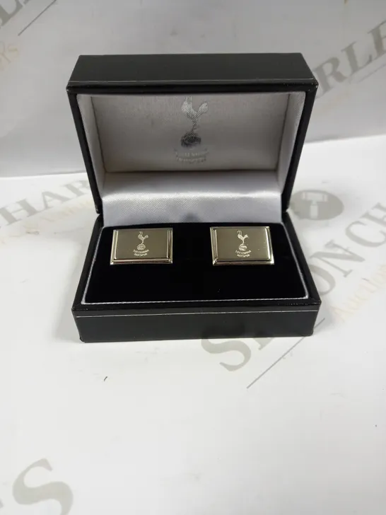 TOTTENHAM HOTSPUR MENS SILVER EFFECT CUFFLINKS 