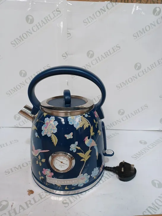 LAURA ASHLEY ELVEDEN PRINT KETTLE - NAVY