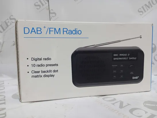 BOXED PORTABLE DAB FM RADIO 