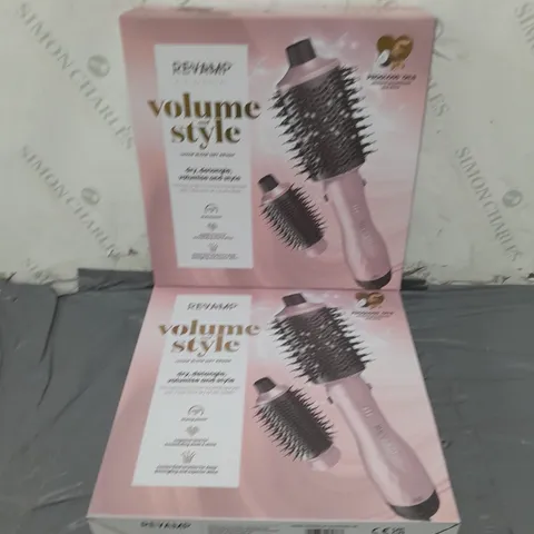 SET OF 4 REVAMP VOLUME AND STYLE 1200W BLOW DRY BRUSH