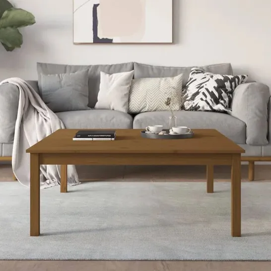 BOXED CINDIE SOLID WOOD COFFEE TABLE (1 BOX)