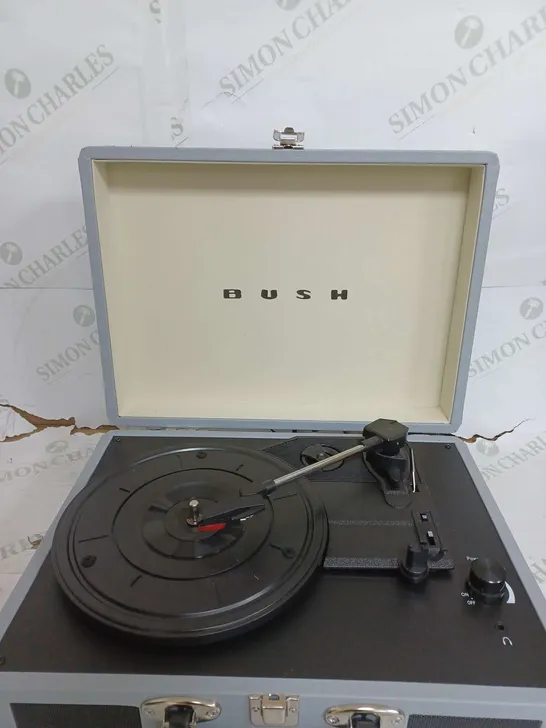 BOXED BUSH CLASSIC TURNTABLE GREY 