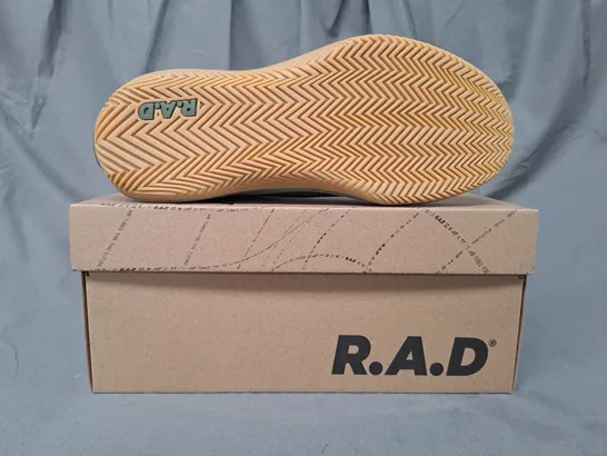 BOXED PAIR OF R.A.D ONE SHOES IN GREEN UK SIZE 6