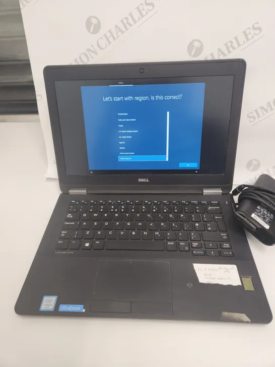 UNBOXED DELL LATITIUDE E7270 LAPTOP, INTEL I5-6300U, 8GB RAM, 256GB SATA M.2 SSD