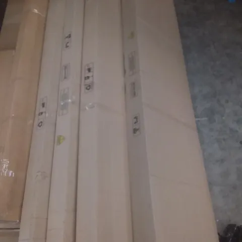 BOXED BRASHEAR 6 DOOR LIGHT WOODEN WARDROBE (4 BOXES) 190X8X59CM