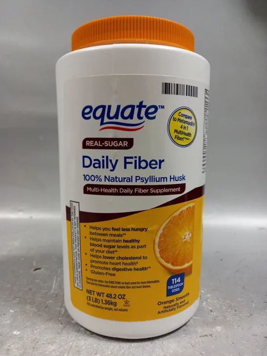 SEALED EQUATE MULTI HEALTH DAILY FIBRE SUPPLEMENT - ORANGE SMOOTH - 1.36KG