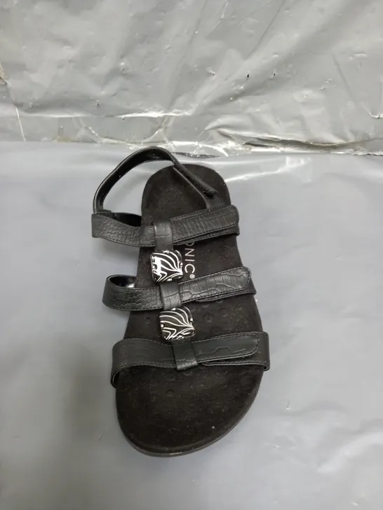 VIONIC AMBER SANDALS BLACK SIZE 4