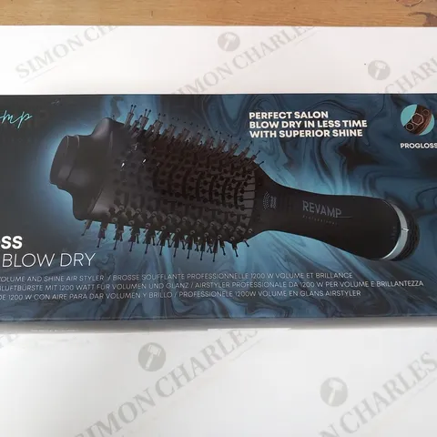 BOXED REVAMP PROGLOSS PERFECT BLOW DRY PROFESSIONAL 1200W VOLUME AND SHINE AIR STYLER DR-2000-EU