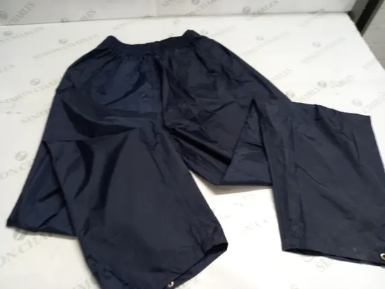 DARK BLUE WATERPROOF TROUSERS - XS