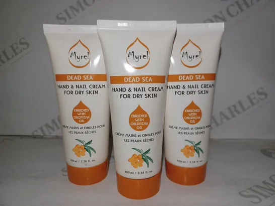 LOT OF APPROX 15 X 100ML MYREL DEAD SEA ENRICHED WITH OBLIPICHA OIL HAND & NAIL CREAM 