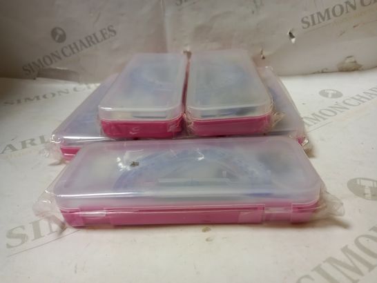 LOT OF APPROX 70 MATHS GEOMETRY SETS - PINK 