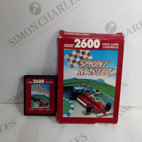 BOXED ATARI 2600 SPRINT MASTER VIDEO GAME CARTRIDGE 