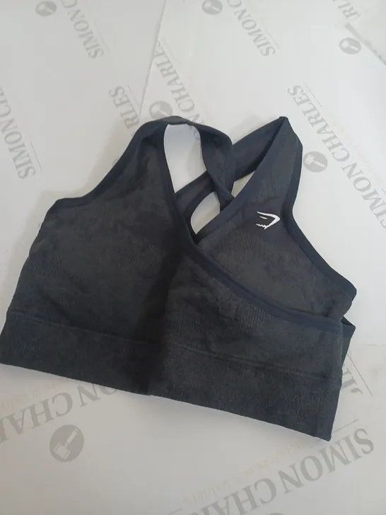 GYMSHARK TRAINING BRA IN BLACK - SIZE XS 