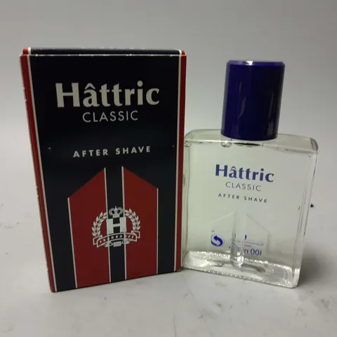 APPROXIMATELY 40 BOXED HATTRIC CLASSIC AFTER SHAVE (40 x 100ml) - COLLECTION ONLY