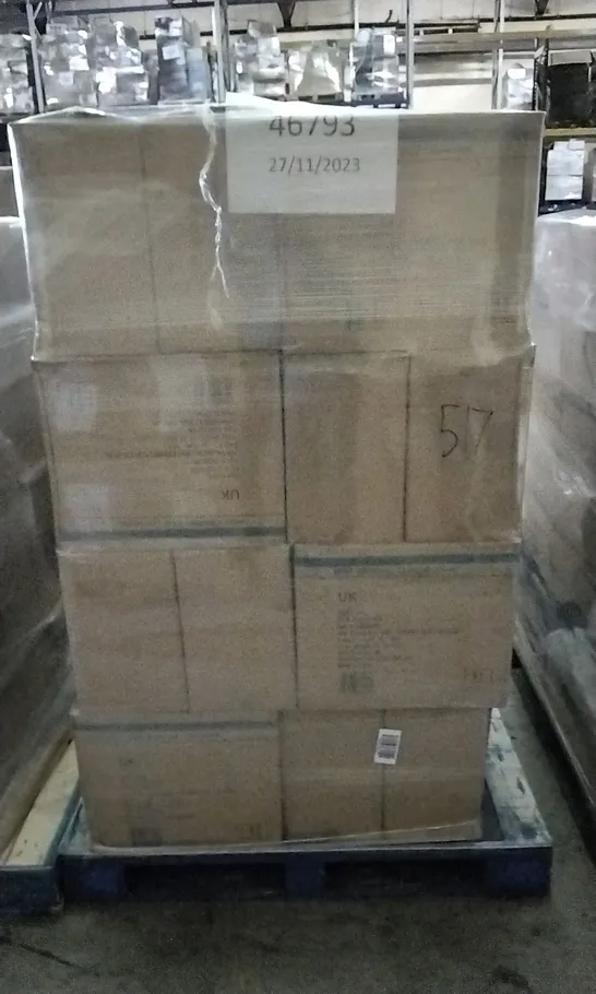 PALLET OF APPROXIMATELY 32 X BOXES OF BRAND NEW GEORGE HOME 500ML MINT CERAMIC CLIP LID JARS - 24 JARS PER BOX 