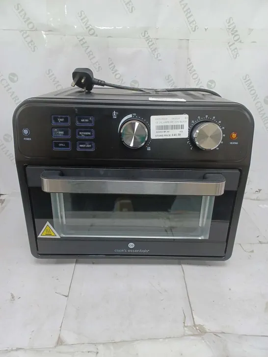 BOXED COOK'S ESSENTIAL 21-LITRE AIRFRYER OVEN IN BLACK