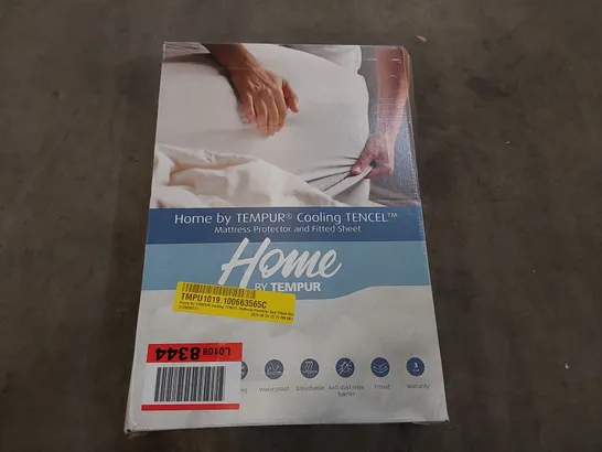 BOXED HOME BY TEMPUR COOLING TENCEL MATTRESS PROTECTOR AND FITTED SHEET (1 BOX)