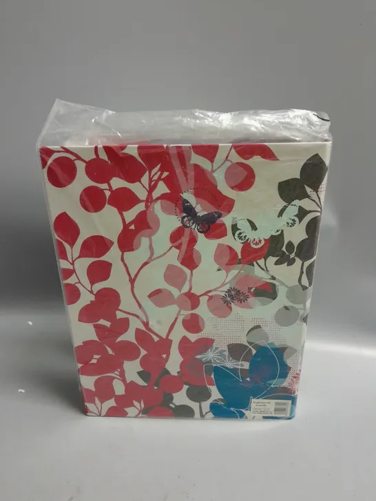 SINGLE RING BINDER BUTTERFLY AND FLOWERS DESIGN